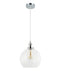CLA PESINI: Interior Wine Glass with Antique Brass/ Chrome Highlight Pendant Lights