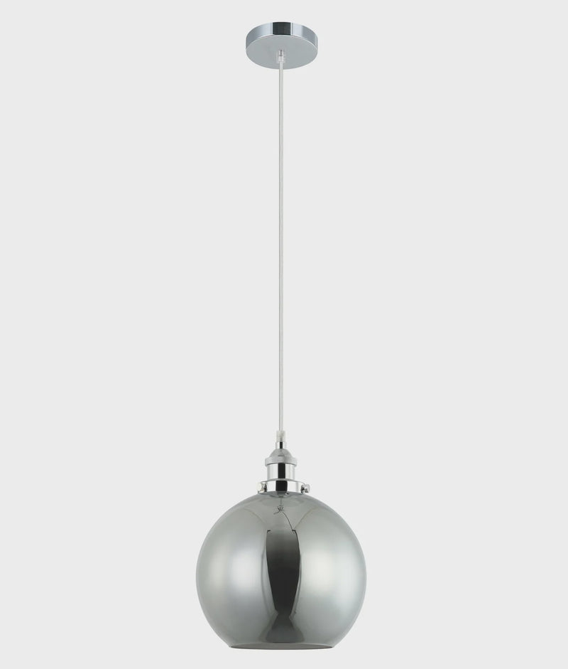 CLA PESINI: Interior Wine Glass with Antique Brass/ Chrome Highlight Pendant Lights
