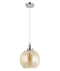 CLA PESINI: Interior Wine Glass with Antique Brass/ Chrome Highlight Pendant Lights