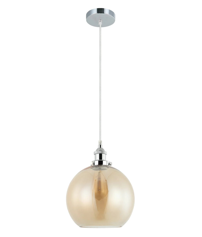 CLA PESINI: Interior Wine Glass with Antique Brass/ Chrome Highlight Pendant Lights
