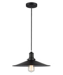 CLA PIATTO: Industrial Black Coolie Pendant Lights