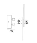 CLA RACHA: Interior Linear LED Tri-CCT Wall Lights