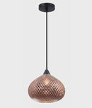 CLA RICTUS: Bohemian Glass With Quadrilateral Segment Wine Glass Shape Pendant Lights