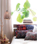 CLA RICTUS: Bohemian Glass with Quadrilateral Segments Ellipse Shape Pendant Lights