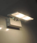 CLA RIO: City Series LED Interior Matte White Rectangular Up Light 90° Adjustable Wall Light