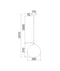 CLA ROCHE: Interior Wine Glass Shape Matte Gold / Chrome Glass Pendant Lights