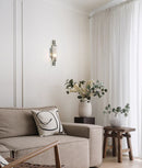 CLA RODILLO: Interior Tubular Clear Glass Wall Lights