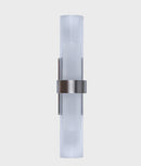 CLA ROME: City Series LED Interior Satin Chrome Tubular Up/Down Wall Light