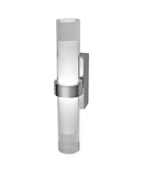 CLA ROME: City Series LED Interior Satin Chrome Tubular Up/Down Wall Light