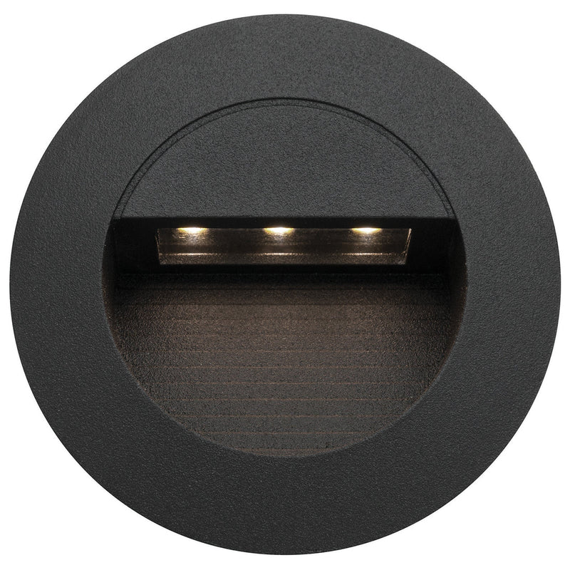 Mercator Rye Round LED Step Wall Light (MW1811RWHT)