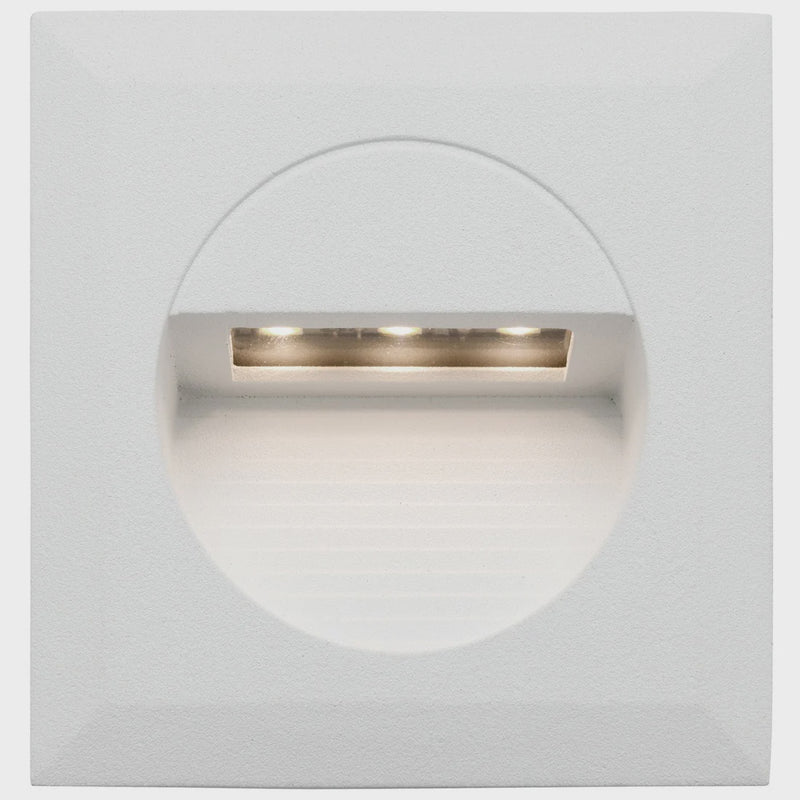 Mercator Rye Square LED Step Wall Light (MW1811SWHT)