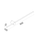 CLA SABER: Interior Linear LED Dual-CCT Wall Lights