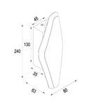 CLA SANTIAGO: City Series LED Tri-CCT Interior Oval Dimmable Wall Light