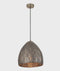 CLA SARI: Bohemian Interior Embossed Ellipse Aged Brass Steel Ombre Pendant Light