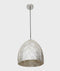 CLA SARI: Bohemian Interior Embossed Ellipse Chrome Steel Pendant Light