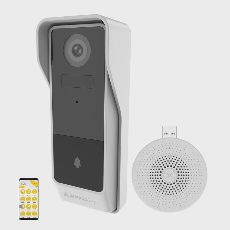 Mercator Ikuü Smart Wi-Fi Rechargeable Video Doorbell  (SDC57)