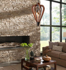 CLA SENORITA: Rustic Medium Tuscan Coffee Cherry / Winter Moss Wood Pendant Lights