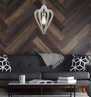 CLA SENORITA: Rustic Small Tuscan Coffee Cherry / Winter Moss Wood Pendant Light