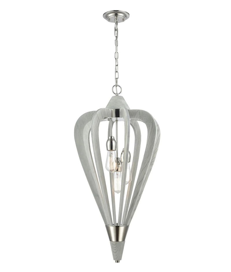 CLA SENORITA: Rustic Medium Tuscan Coffee Cherry / Winter Moss Wood Pendant Lights