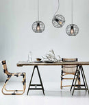 CLA SENTINEL: Modern Minimalist Round Cage Pendant Lights