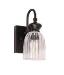 CLA SINO: Interior Ellipse Single Clear Glass Shade Wall Lights