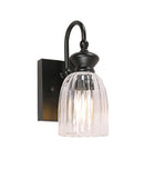 CLA SINO: Interior Ellipse Single Clear Glass Shade Wall Lights