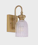 CLA SINO: Interior Ellipse Single Clear Glass Shade Wall Lights