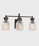 CLA SINO: Interior Ellipse Triple Clear Glass Shade Wall Lights