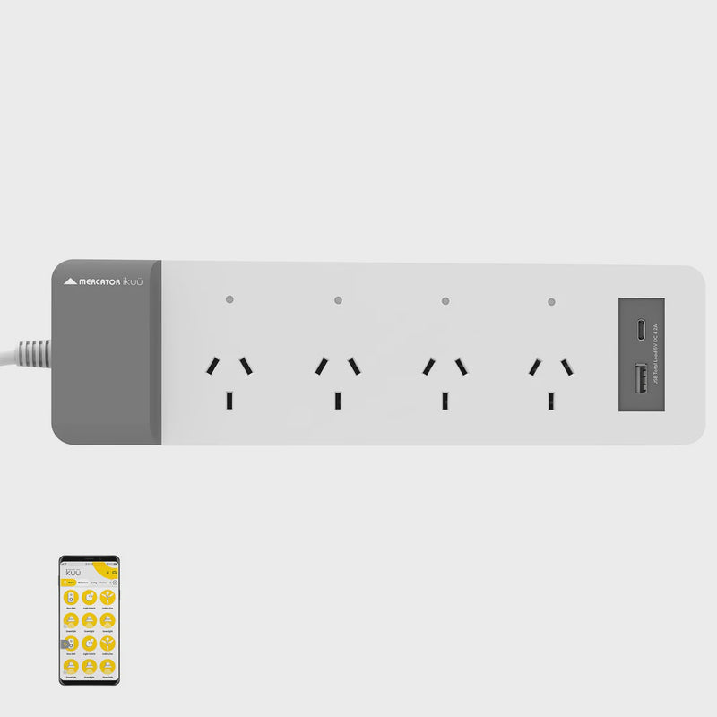 Mercator Ikuü Smart WI-FI Outlet Power board plus 2 USB (SPB04U)