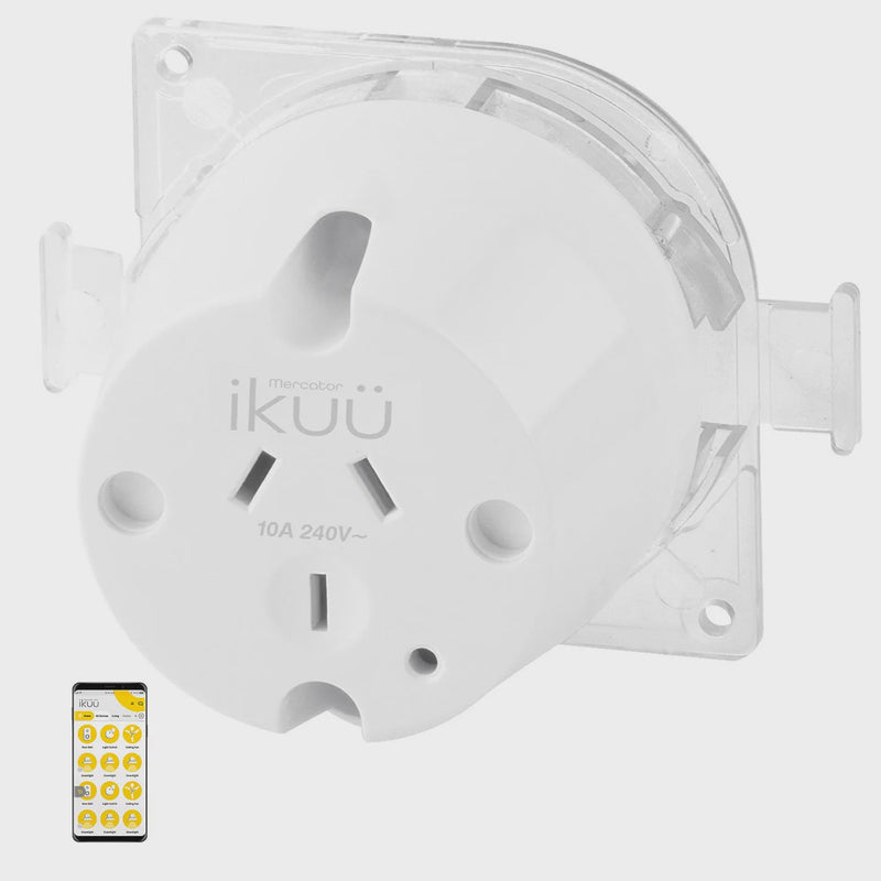 Mercator Ikuü Smart Zigbee Plug Base With Clear Rear Cover (SPBS01G)