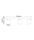 CLA SPOT: Interior GU10 3XLights Adjustable Bar Base Surface Mounted Spot Lights