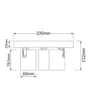 CLA SPOT: Interior GU10 3XLights Adjustable Round Base Surface Mounted Spot Lights