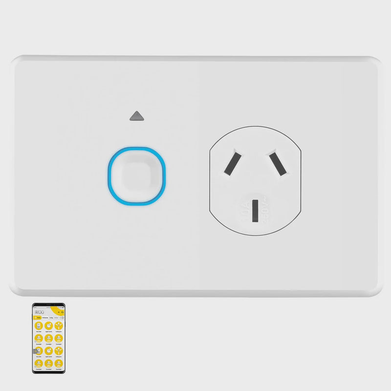 Mercator Ikuü Smart WiFi Single Power Point (SPP01G-WIFI)