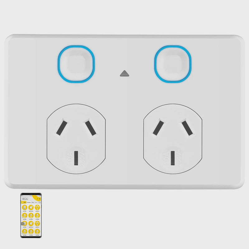 Mercator Ikuü Smart WiFi Double Power Point (SPP02G-WIFI)