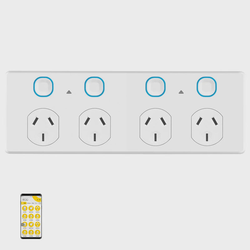 Mercator Ikuü Smart WiFi Quad Power Point (SPP04G-WIFI)