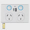 Ikuü Smart Wi-Fi Touch Control Double Power Point With USB A+C (SPPUSB02GC-WIFI)