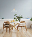 CLA STRAND: Iron and Wood Dome Cage Pendant Lights