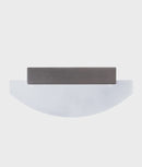 CLA SYDNEY: City Series LED Interior Satin Nickel Curved Frosted Diffuser Wall Light