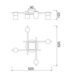 CLA TACHE: Interior Spot Ceiling Lights (with Adjustable Black Heads) IP20