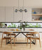 CLA TAZZA: Interior Ellipse Shade with Antique Brass Hardware Pendant Light