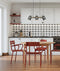 CLA TAZZA: Interior Ellipse Shade with Antique Brass Hardware Pendant Light