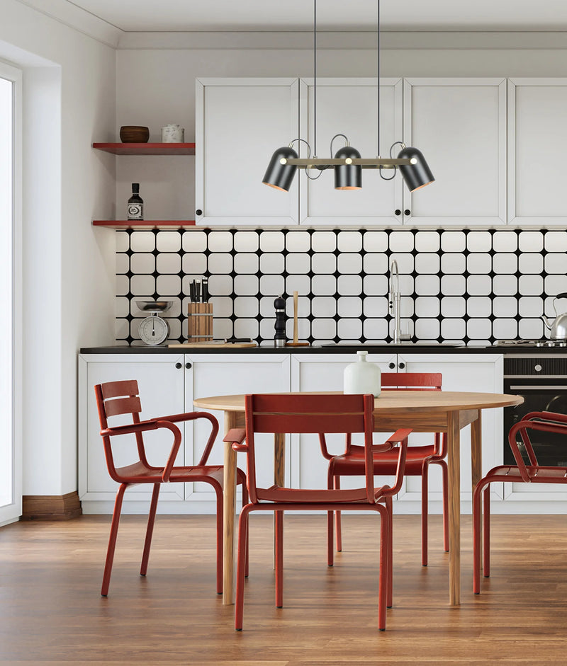 CLA TAZZA: Interior Ellipse Shade with Antique Brass Hardware Pendant Light