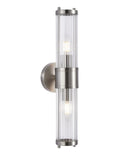 CLA TIEMPO: Interior Up/Down Tubular Clear Glass Wall Lights