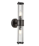 CLA TIEMPO: Interior Up/Down Tubular Clear Glass Wall Lights