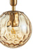 CLA TRATTINO: Interior Bronze Amber / Smokey Black Spherical Glass Multiple Round Base Pendant Lights