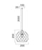 CLA TUILE: Interior Small Embossed Tiled Iron Wine Glass Shape Pendant Lights