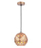 CLA TUILE: Interior Small Embossed Tiled Iron Wine Glass Shape Pendant Lights