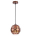 CLA TUILE: Interior Small Embossed Tiled Iron Wine Glass Shape Pendant Lights