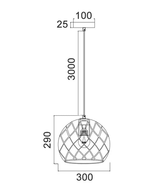 CLA TUILE: Interior Large Embossed Tiled Iron Wine Glass Shape Pendant Lights