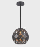 CLA TUILE: Interior Large Embossed Tiled Iron Wine Glass Shape Pendant Lights